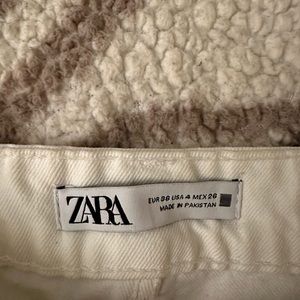 Zara white mom jeans